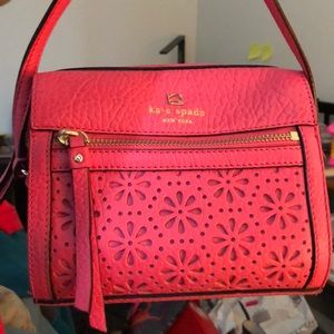 🔥Low! Kate Spade Floral Embossed Crossbody Bag